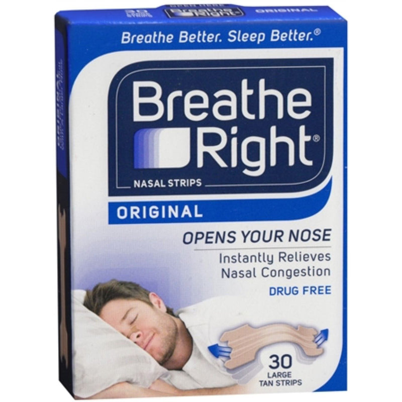 Breathe Right Breathe Right Original Tan Nasal Strips - 30ct Health & Beauty