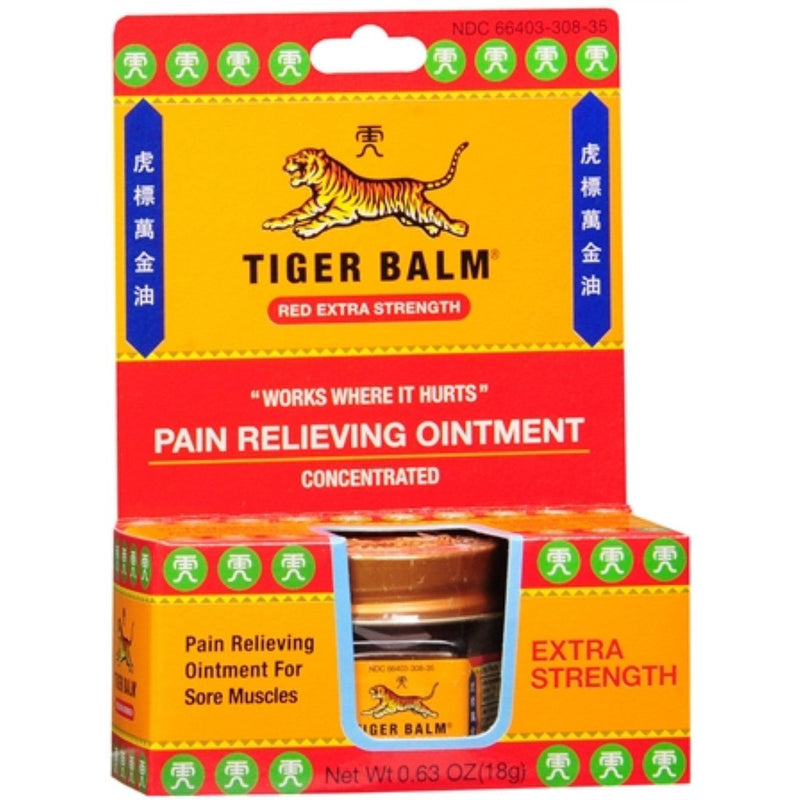 Tiger Balm Tiger Balm Pain Relieving Ointment, Red Extra Strength 0.63 Oz Health & Beauty