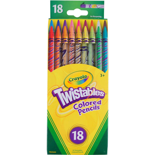 Crayola Crayola Twistables Colored Pencils,18 Assorted Colors/Pack Pencils