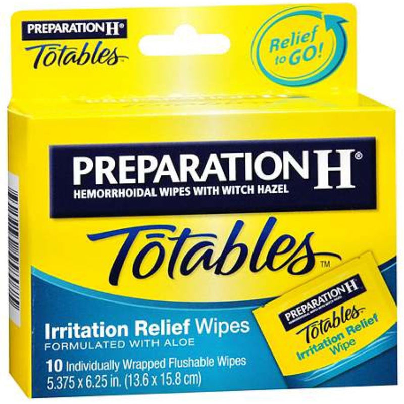 Preparation H Preparation H Hemorrhoidal Wipes With Aloe Max Strength Individually Wrapped 10Ct Health & Beauty