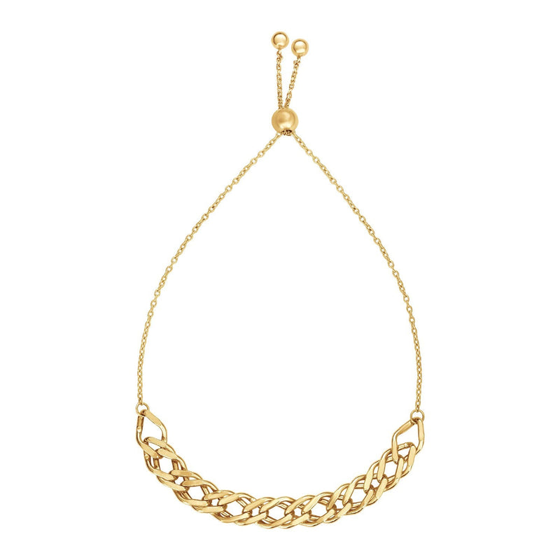 Bids.com Adjustable Chain Bracelet in 14k Yellow Gold Bracelets