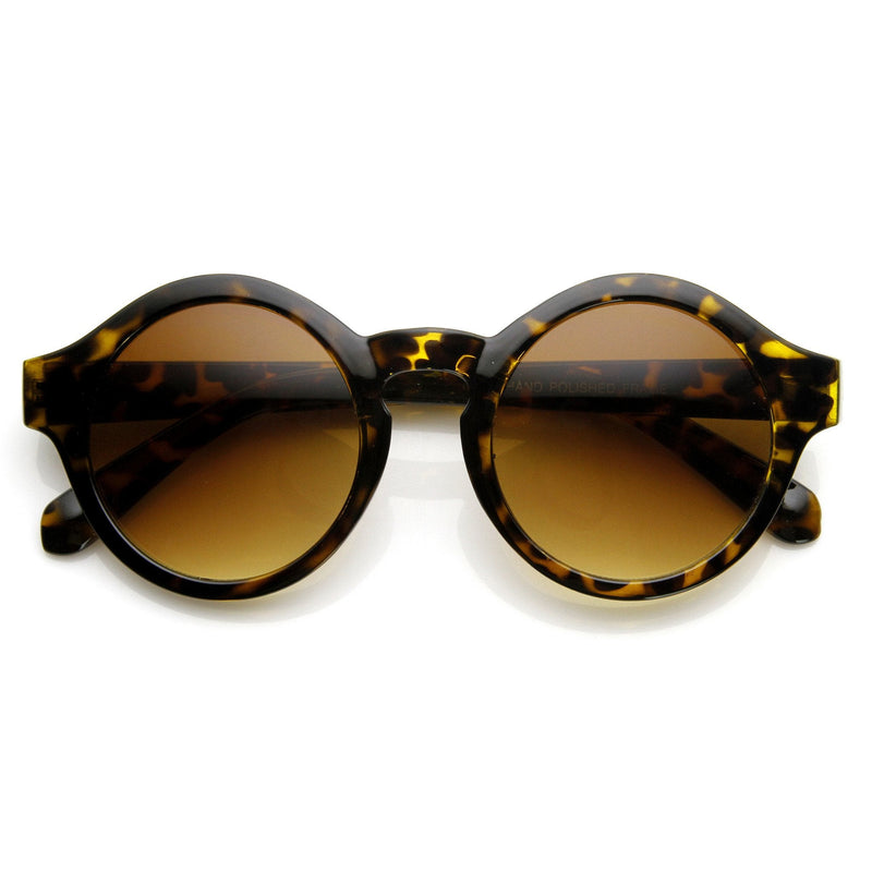 zeroUV Classic Retro Keyhole Round P3 Frame Sunglasses 9196 Sunglasses