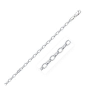 Bids.com 3.2mm 14k White Gold Oval Rolo Bracelet Bracelets