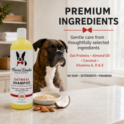 Warren London Oatmeal Dog Shampoo for Dry, Itchy Skin – Cherry Scent, 17 oz Dog Shampoo Lavender
