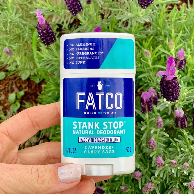 FATCO Skincare Products Stank Stop Deodorant Stick, Lavender+Sage, 1.7 Oz