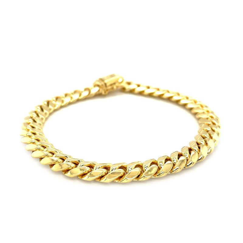 Bids.com 8.25mm 14k Yellow Gold Classic Miami Cuban Solid Bracelet Bracelets