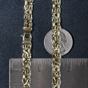 Bids.com 14k Yellow Gold Byzantine Motif Chain Necklace Necklaces