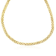 Bids.com 14k Yellow Gold Panther Chain Link Shiny Necklace Necklaces