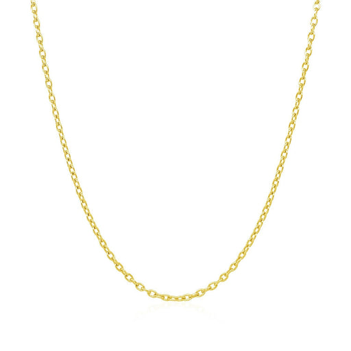 Bids.com 14k Yellow Gold Round Cable Link Chain 1.5mm Necklaces