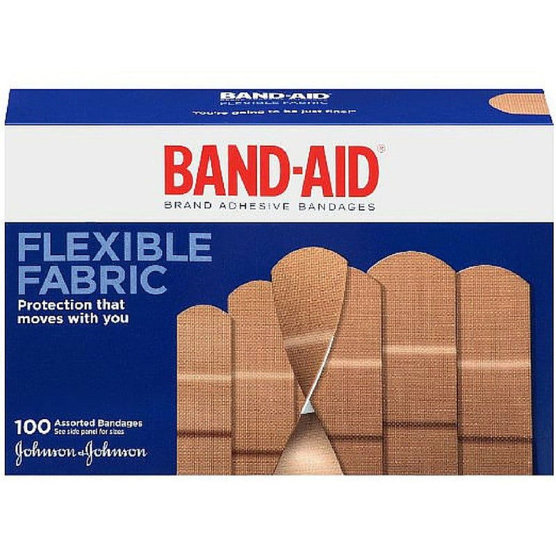 Band-Aid Band-Aid Flexible Fabric Adhesive Bandages 3/4 Inch X 3 Inches Medical Tape & Bandages