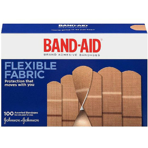 Band-Aid Band-Aid Flexible Fabric Adhesive Bandages 3/4 Inch X 3 Inches Medical Tape & Bandages