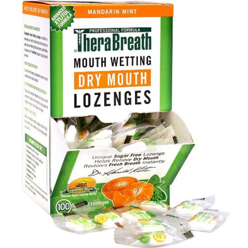 TheraBreath TheraBreath Dry Mouth Lozenges, Sugar Free Mandarin + Mint Health & Beauty