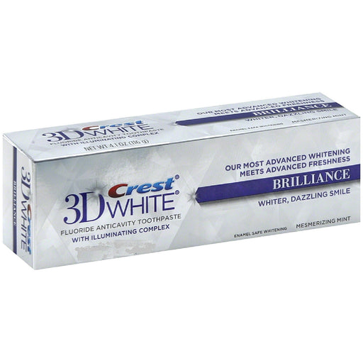 Crest Crest Toothpaste, Anticavity, Fluoride, Vibrant Peppermint, Brilliance - 0.85 Ounce Toothpaste