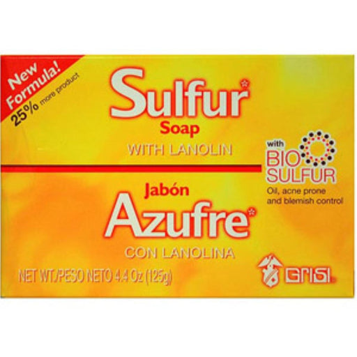 Grisi Grisi Sulfur Soap With Lanolin For Acne Treatment 4.4 Oz Bar Soap