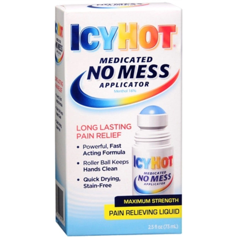 Icy Hot Icy Hot Pain Relief, No Mess, Roll On 2.9 Fl Oz Health & Beauty