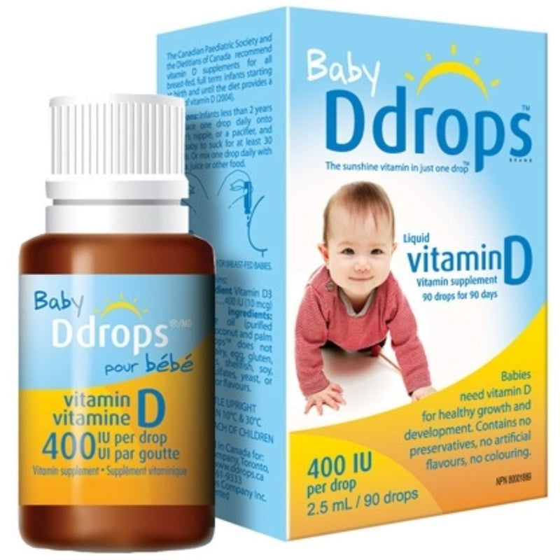 Ddrops Ddrops Baby Vitamin D 400 IU Organic Liquid Drops - 0.08 Fl Oz Vitamins & Supplements