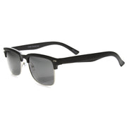 zeroUV Indie Dapper Square Half Frame Horned Rim Sunglasses 9809 Sunglasses