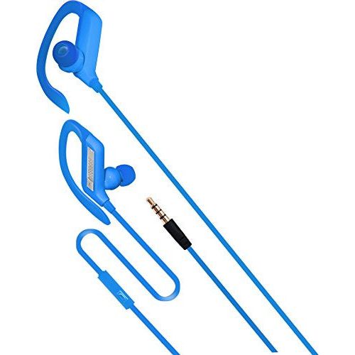 Coby Coby Micrófono Incorporado, Resistente Al Sudor, Plano Que No Se Enreda El Cable De Los Auriculares, CVE-405-BLU, Azul White Smoke
