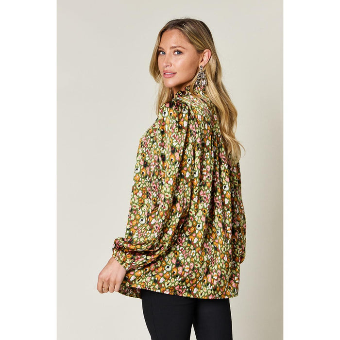 Printed Long Sleeve Blouse