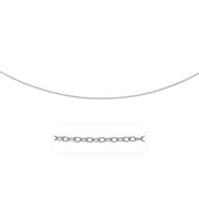 Bids.com 2.5mm 14k White Gold Pendant Chain with Textured Links Necklaces