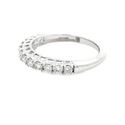 Bids.com .50ct Diamond Wedding Band Ring 14KT White Gold Rings
