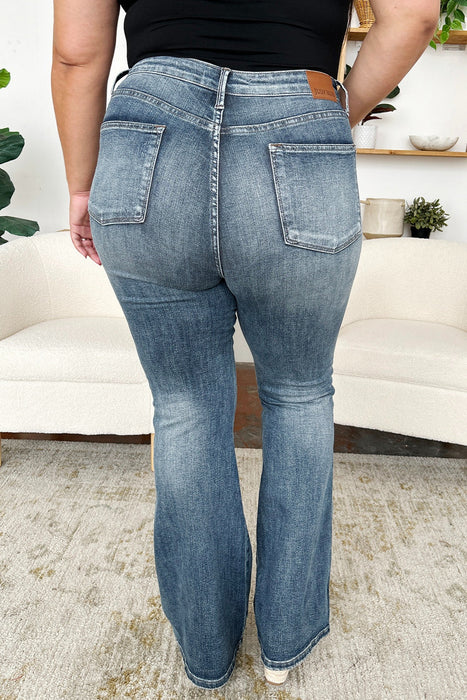 High Waist Tummy Control Flare Jeans