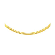 Bids.com 14k Yellow Gold Chain in a Classic Omega Design (4 mm) Necklaces