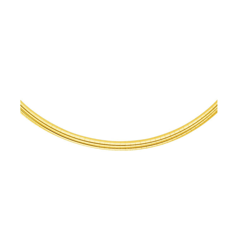 Bids.com 14k Yellow Gold Chain in a Classic Omega Design (4 mm) Necklaces