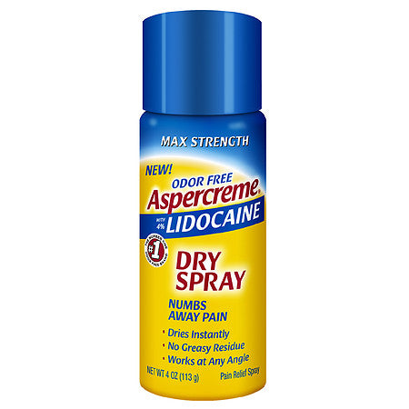 Aspercreme Aspercreme Spray 4% Lidocaine Odor Free 4 oz Health Care