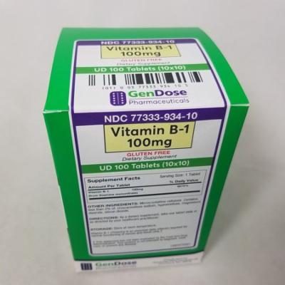 Gendose Gendose Vitamin B-1 100 Mg Tab 100 (10X10) Ud Vitamins & Supplements