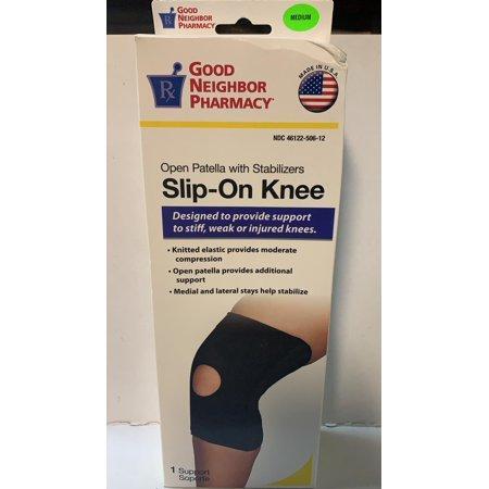 Good Neighbor Pharmacy Good Neighbor Pharmacy GNP Knee Support Elast W & Stays Black Md Medical Gray