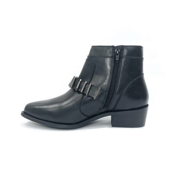 Amy Black Western Bootie