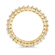 Bids.com 14K Yellow Gold 2.00 Cttw Shared Prong Set Princess Cut Diamond Eternity Band Ring (J-K Color, SI1-SI2 Clarity) - Ring Size 7 Rings