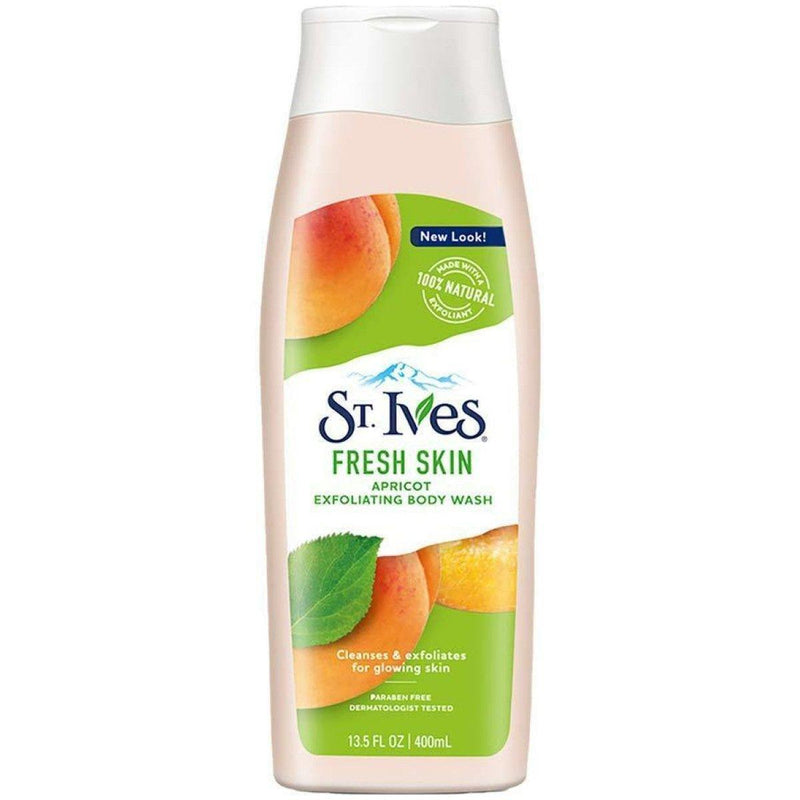 St. Ives St. Ives Smooth & Glow Body Wash Apricot, 13.5 Oz Body Wash White Smoke