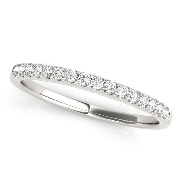 Bids.com 14k White Gold Diamond Scalloped Set Wedding Band (1/6 cttw) Rings
