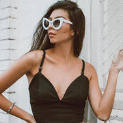 zeroUV Retro Mod Super Trendy Women's Fashion Cat Eye Sunglasses 9233 Sunglasses