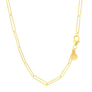 Bids.com 14k Yellow Gold Wire Paperclip Chain (2.7mm) Necklaces