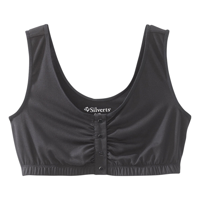 Silverts Silverts Adaptive Front Closure Bra - Black, 2X-Large Bras