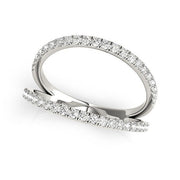 Bids.com 14k White Gold Diamond Split Band Ring (1/4 cttw) Rings