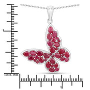Bids.com 4.72 Carat Genuine Ruby .925 Sterling Silver Pendant Pendants
