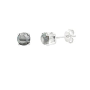 Bids.com 1.50ct Black Diamond Stud Earrings Sterling Silver Earrings