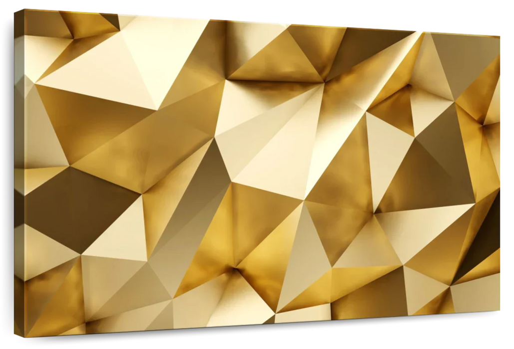 Golden Abstract Wall Art