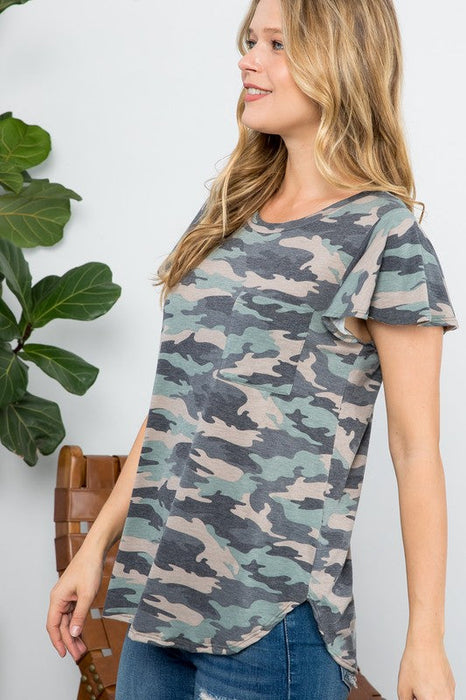 Camouflage Basic Top