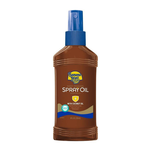 Banana Boat Banana Boat Sunscreen Spray, With Coconut Oil, Deep Tanning, SPF 4 8 Fl Oz Sunscreen