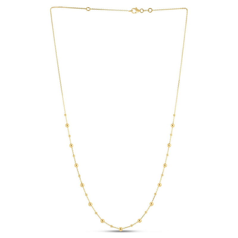 Bids.com 14k Yellow Gold Bead Necklace Necklaces