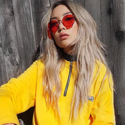 zeroUV Retro Fashion Round Color Tone Colors Flat Lens Sunglasses C437 Sunglasses