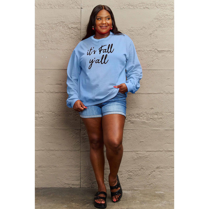 Simply Love IT'S FALL Y'ALL Graphic Sweatshirt