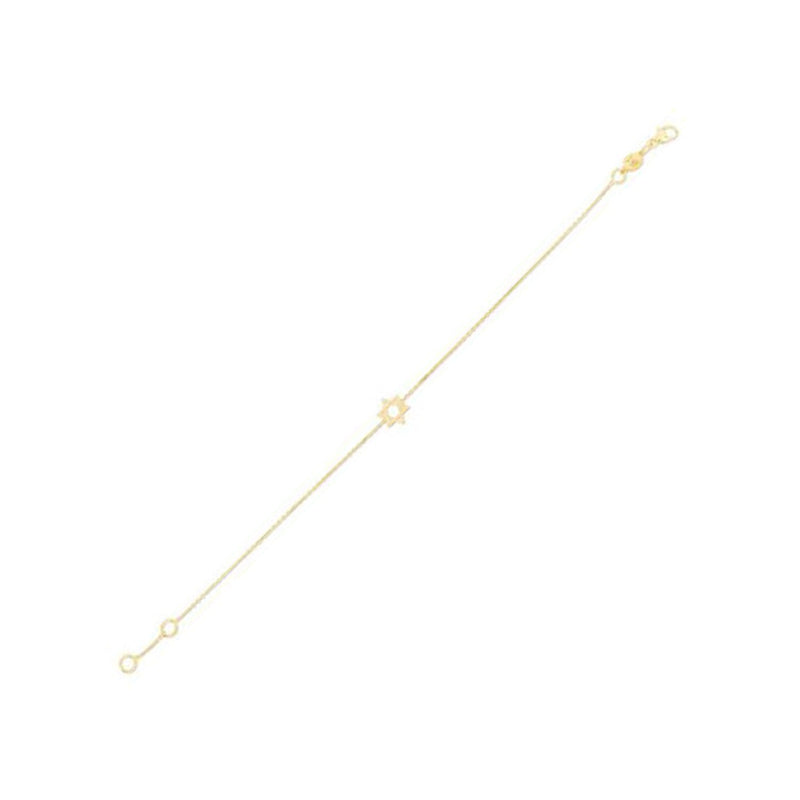 Bids.com 14k Yellow Gold Star of David Bracelet Bracelets