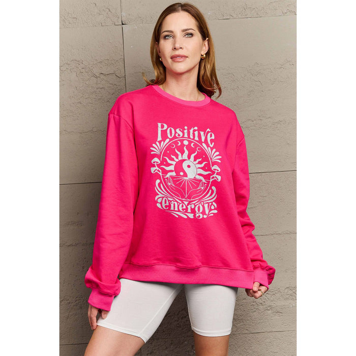 Simply Love POSITIVE ENERGY Graphic Sweatshirt