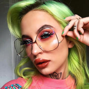 zeroUV Women's Vintage Oversize Butterfly Clear Lens Glasses C418 Glasses